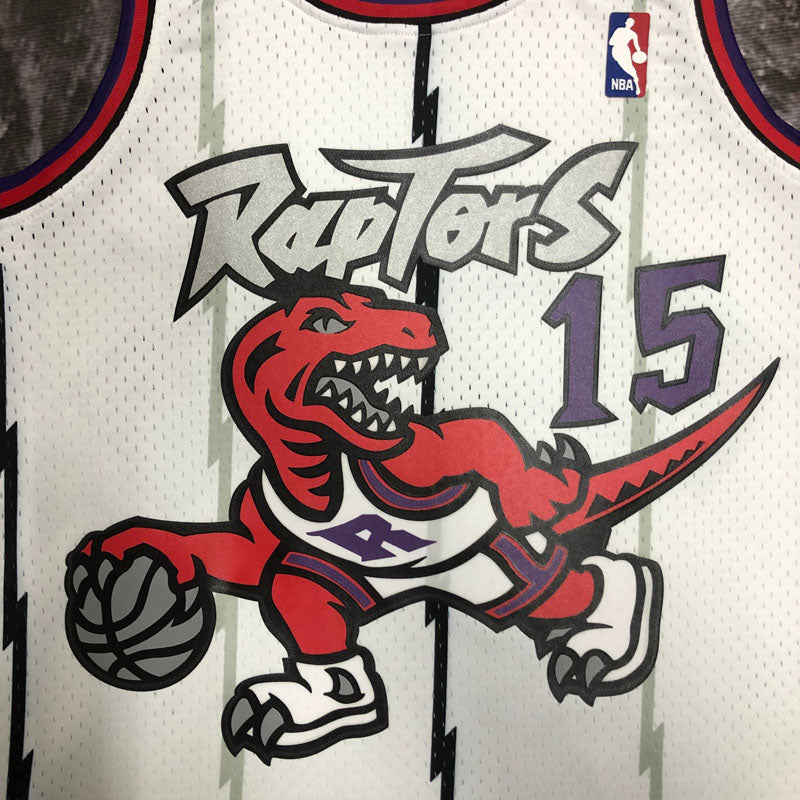 Regata Toronto Raptors Retrô Mitchell & Ness 1998/1999 Vince Carter Branca